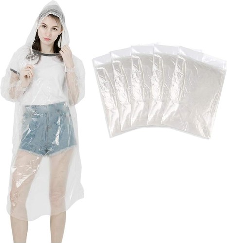 Einweg regenponcho transparent - einweg,