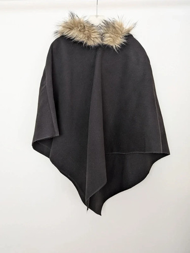 Damen poncho cape schwarz - damen,