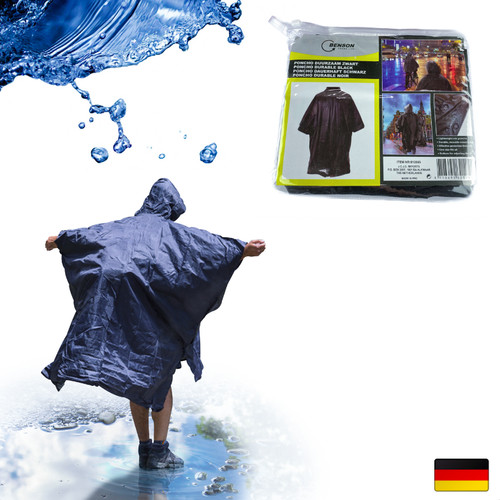 Poncho regenponcho mit kapuze - regenponcho,