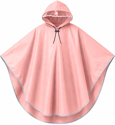 Rosa regenponcho unisex - rosa,