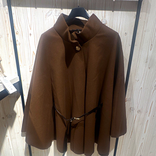Italy damen poncho cape braun - italy,