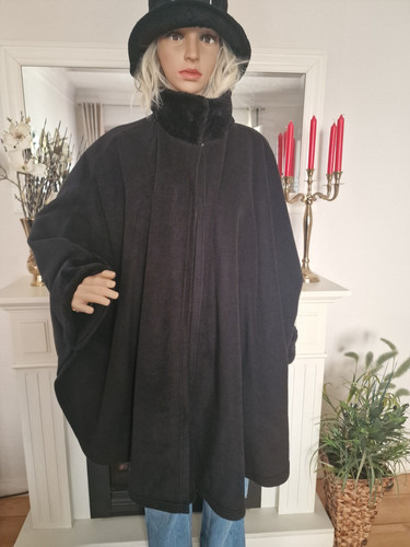 Basic style poncho - , damen