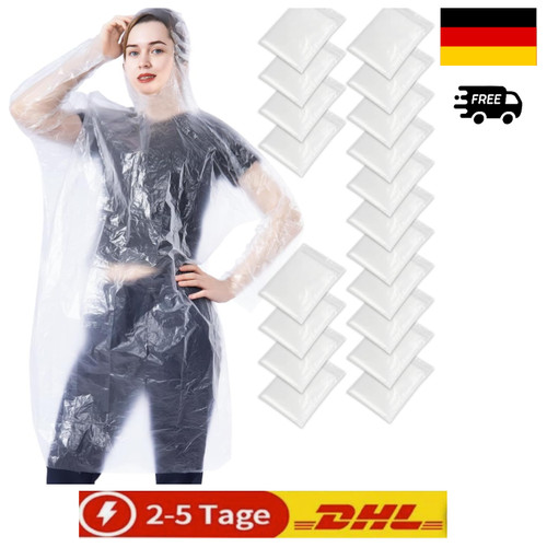 Einweg regenponcho 50er - einweg,