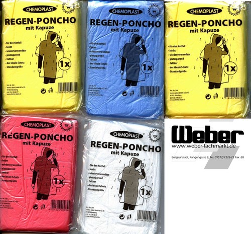 Regenponcho mit kapuze - regenponcho,