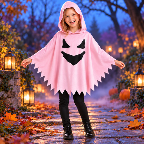 Kinder geisterkostüm pink mit - pink,