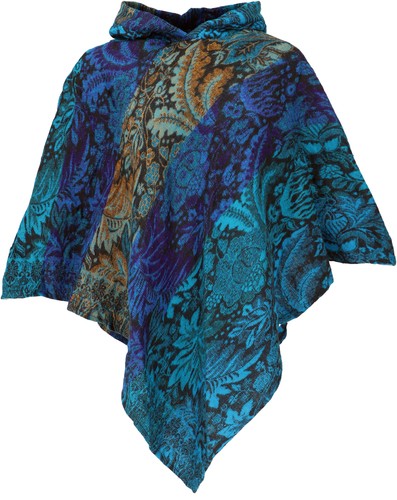 Poncho mit kapuze goa - poncho,
