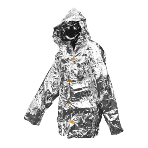 Survival poncho kapuze - kapuze, silber