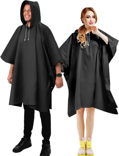 Regenponcho schwarz stück - 2,