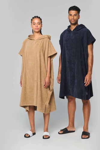 Unisex frottee poncho mit - unisex-frottee-poncho,