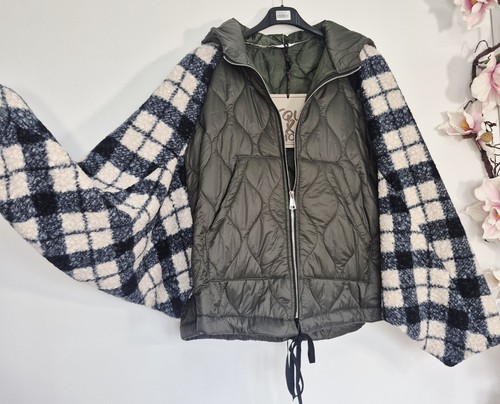 Gesteppte jacke poncho - gesteppte,