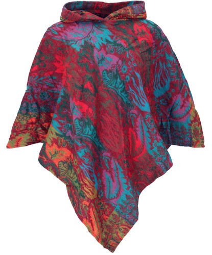 Poncho mit kapuze goa - poncho, kapuze,